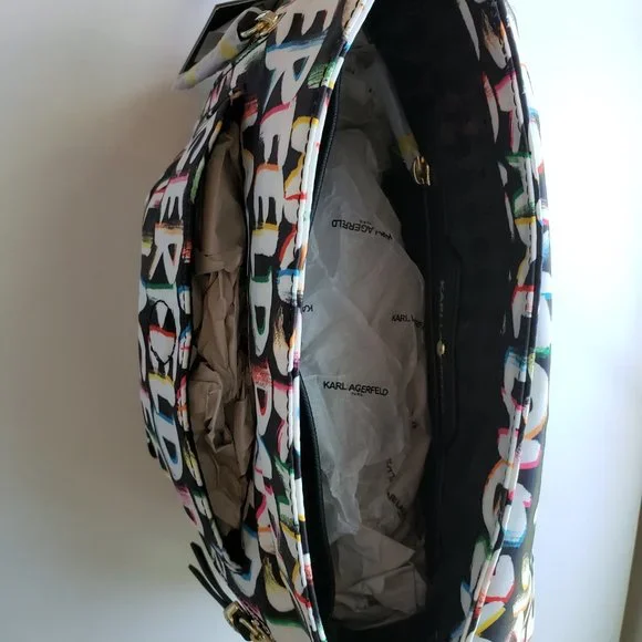 NWT KARL LAGERFELD LOGO Crossbody/ Shoulder Bag. - Picture 9 of 16